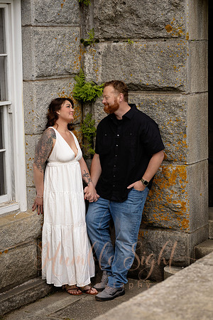 Luxury engagement photography in unique Maine location