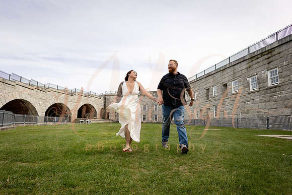 Castle inspired engagement photography in Maine