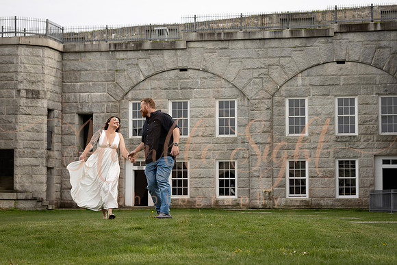Dreamy romantic couples session in Prospect Maine