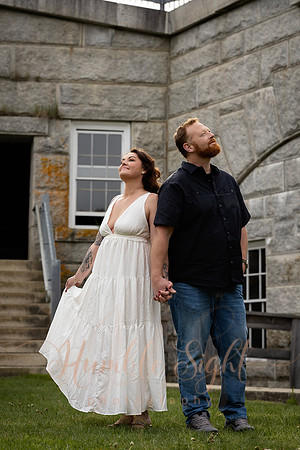 Luxury engagement photography in unique Maine location