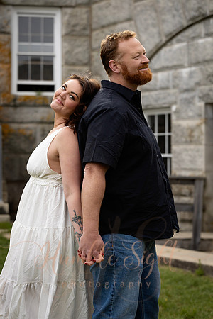 Castle inspired engagement photography in Maine