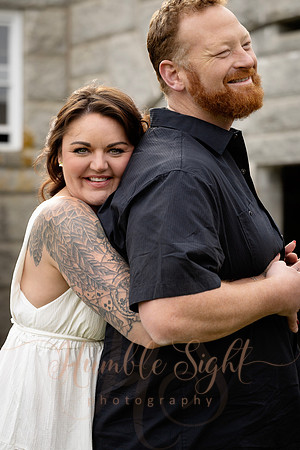 Moody couples portraits at Fort Knox in Prospect