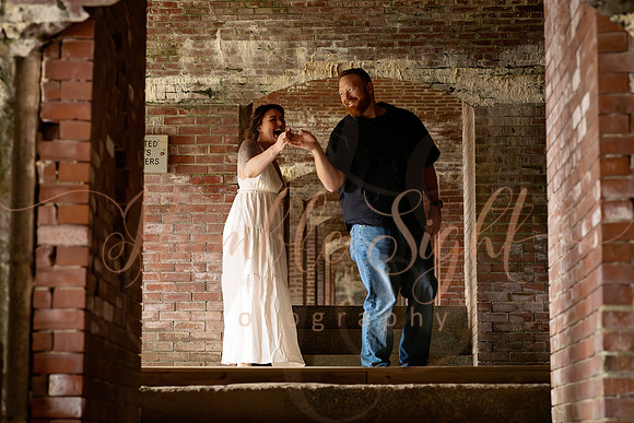 Castle inspired engagement photography in Maine