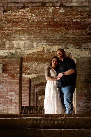 Editorial engagement photography at historic Maine fort