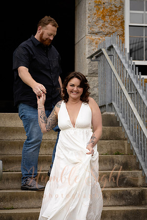 Luxury engagement photography in unique Maine location
