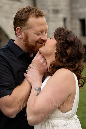 Castle inspired engagement photography in Maine