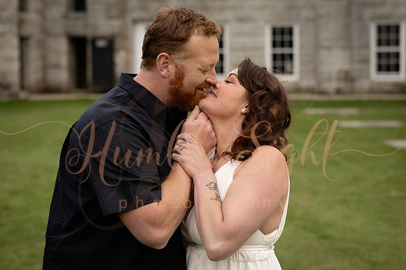 Moody couples portraits at Fort Knox in Prospect
