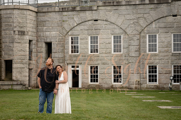Luxury engagement photography in unique Maine location