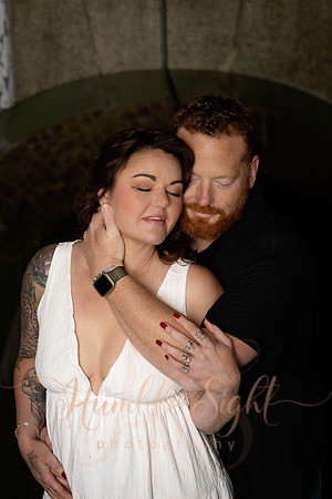 Editorial engagement photography at historic Maine fort