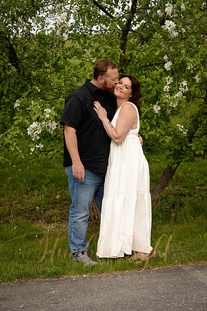 Dramatic engagement portraits at Fort Knox Maine