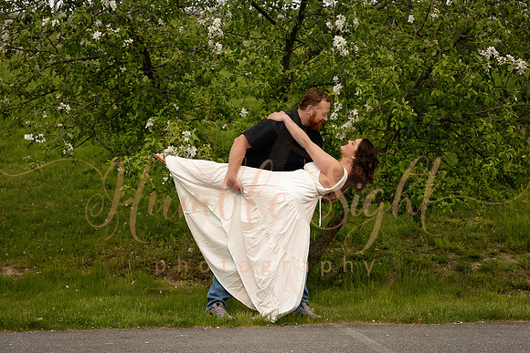 Adventurous engagement photos at Maine stone fortress