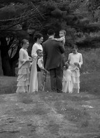 Outdoor ceremony on church land in Maine