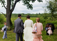 Blended family wedding ceremony in Brewer Maine