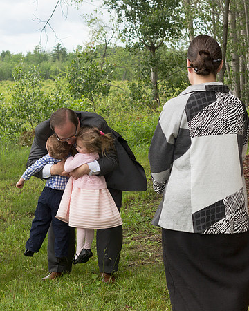 Intimate outdoor wedding in Bangor Brewer area