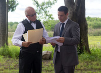 Central Maine wedding blending families