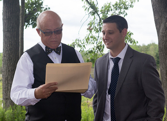 Racine wedding ceremony in Brewer Maine June 2017