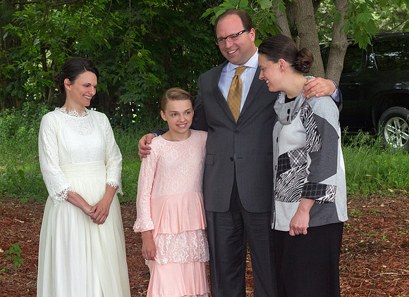 Church property wedding in Brewer Maine