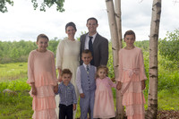 Blended family wedding ceremony in Brewer Maine
