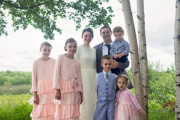 Intimate outdoor wedding in Bangor Brewer area