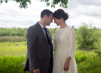 Outdoor ceremony on church land in Maine