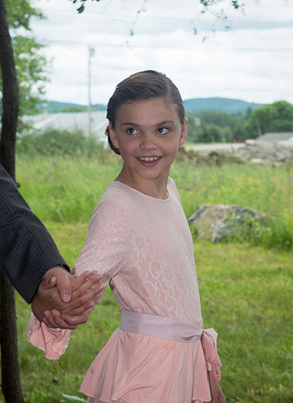 Outdoor ceremony on church land in Maine