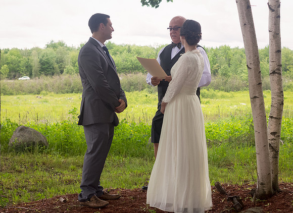 Racine wedding ceremony in Brewer Maine June 2017