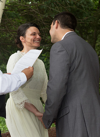 Racine wedding ceremony in Brewer Maine June 2017
