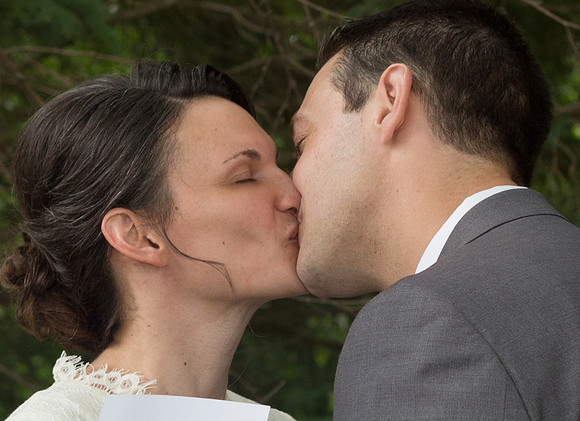 First wedding held on future church site in Maine