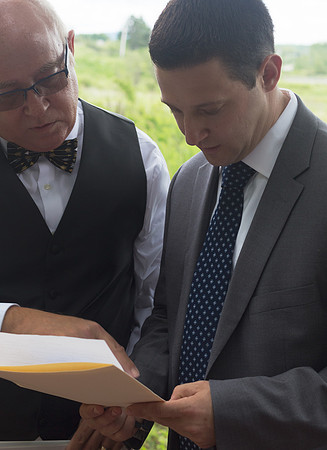 Outdoor ceremony on church land in Maine