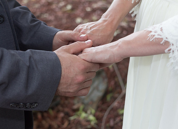 First wedding held on future church site in Maine