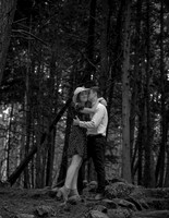 Sunset engagement session at Fields Pond Audubon Center Maine