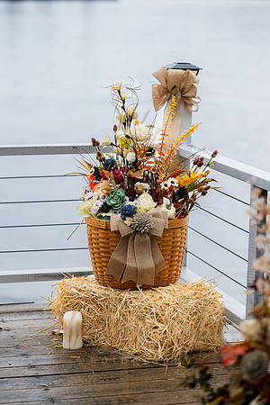Intimate lake wedding at Maine family camp