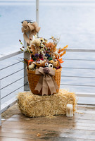 Dock wedding ceremony at Cold Stream Pond