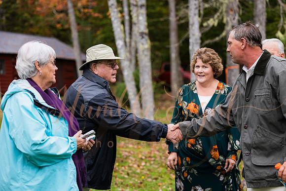 Small October wedding in Enfield Maine