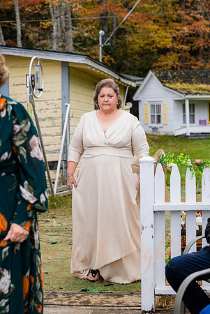 Intimate waterfront wedding in Enfield Maine