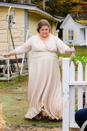 Maine dock wedding with family and friends