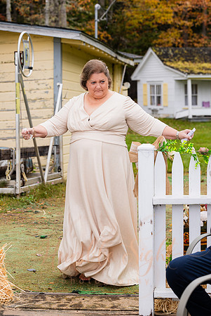 King Hewes wedding on dock at Cold Stream Pond in Enfield Maine