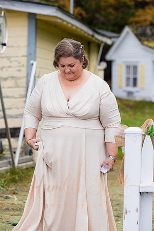 Dock wedding ceremony at Cold Stream Pond