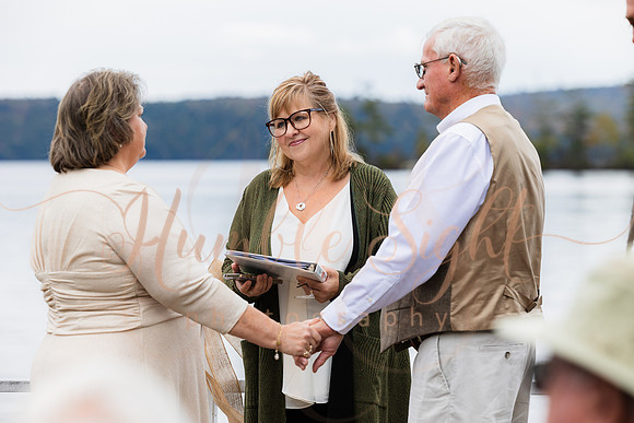 Small October wedding in Enfield Maine