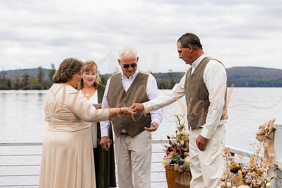 Small October wedding in Enfield Maine