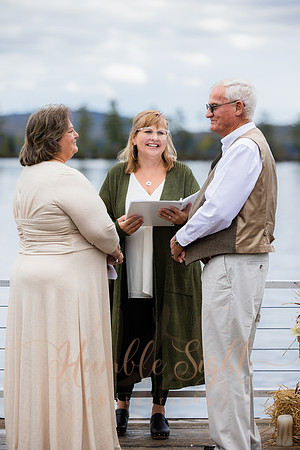 Small October wedding in Enfield Maine