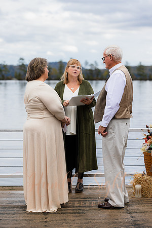 Rainbow over Cold Stream Pond wedding celebration