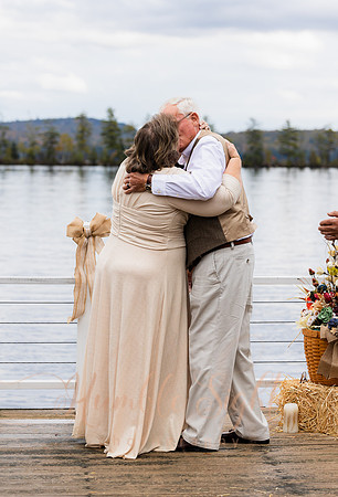 Small October wedding in Enfield Maine