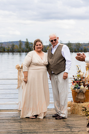 Rainbow over Cold Stream Pond wedding celebration