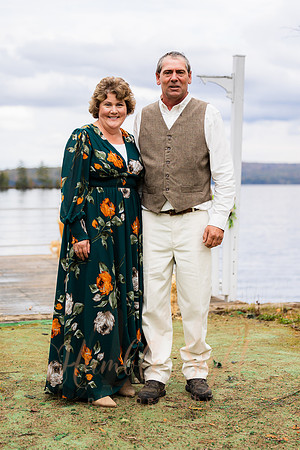 Maine dock wedding with family and friends