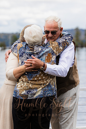 Intimate waterfront wedding in Enfield Maine