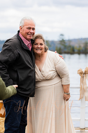 Maine dock wedding with family and friends