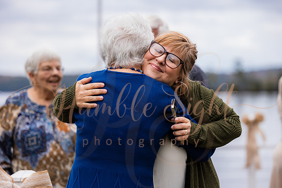 Intimate waterfront wedding in Enfield Maine