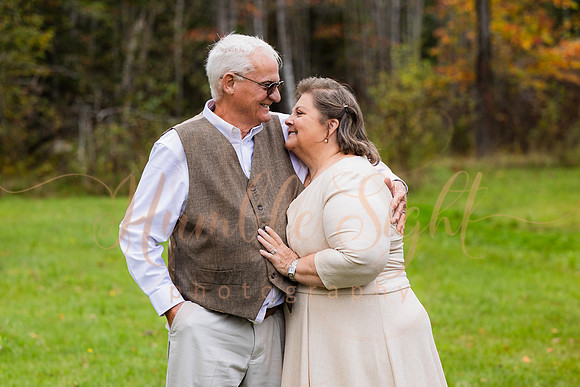 Small October wedding in Enfield Maine