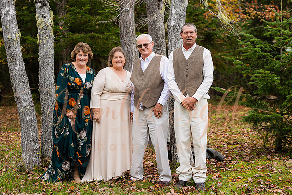 Intimate waterfront wedding in Enfield Maine